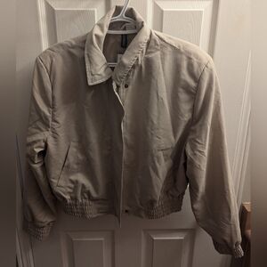 H&M Beige Bomber Jacket - S